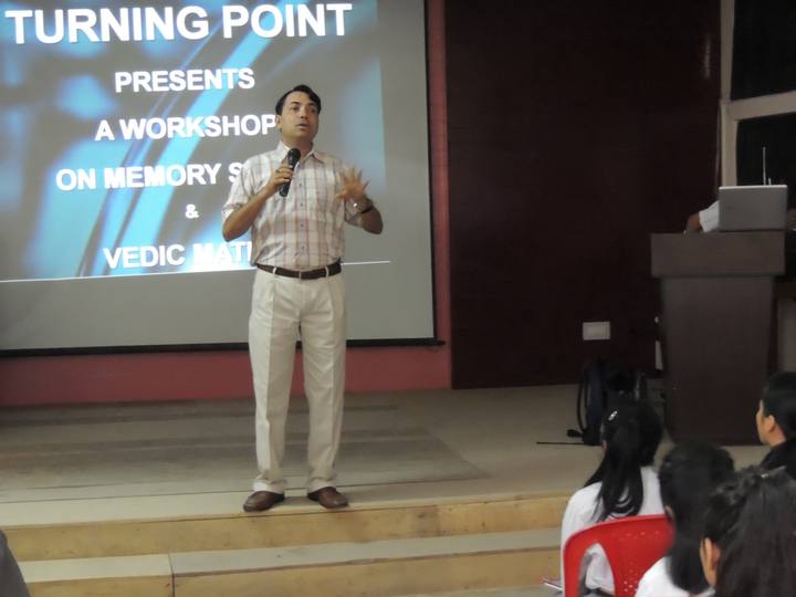 Memory & Vedic maths workshop, Don Bosco, Dimapur, Nagaland · 2015