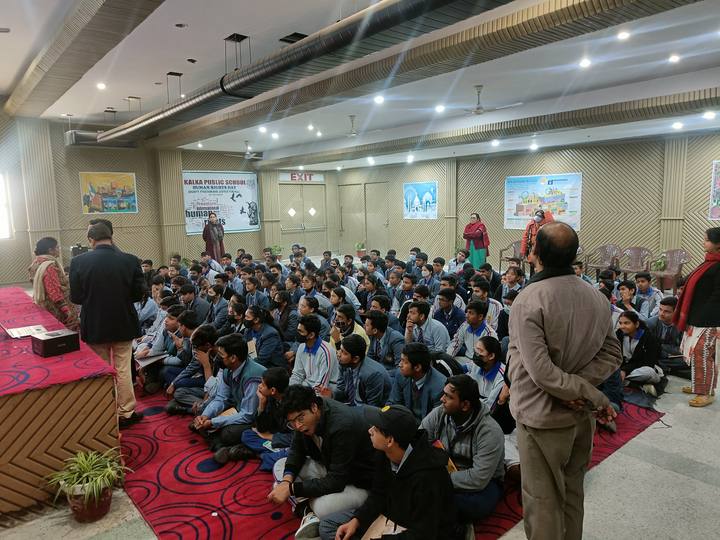 Class X session, Kalka Public School, New Delhi · December 2022